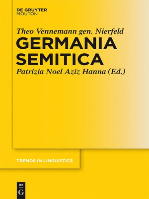 cover image of Germania Semitica